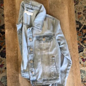 Light wash denim jacket